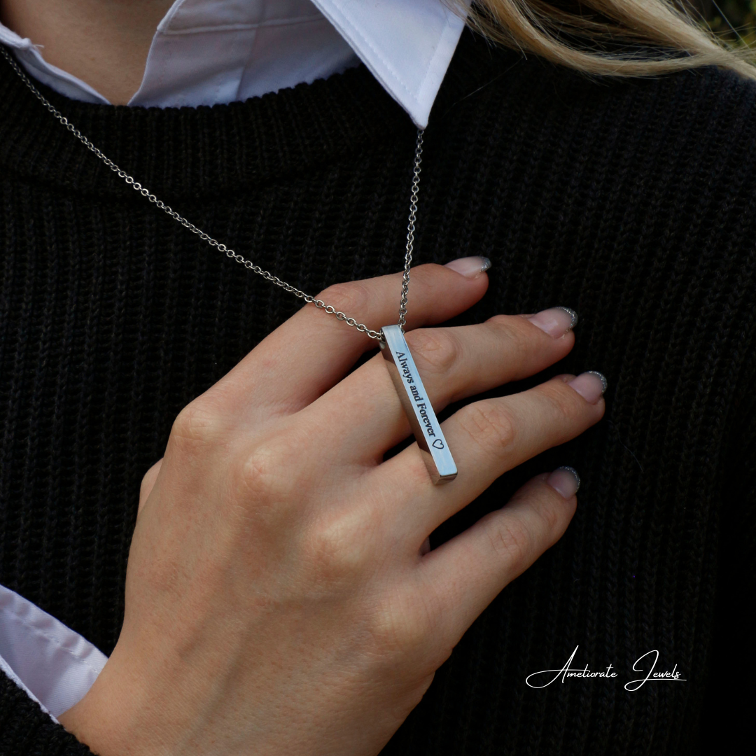 Κολιέ με Χάραξη Λέιζερ