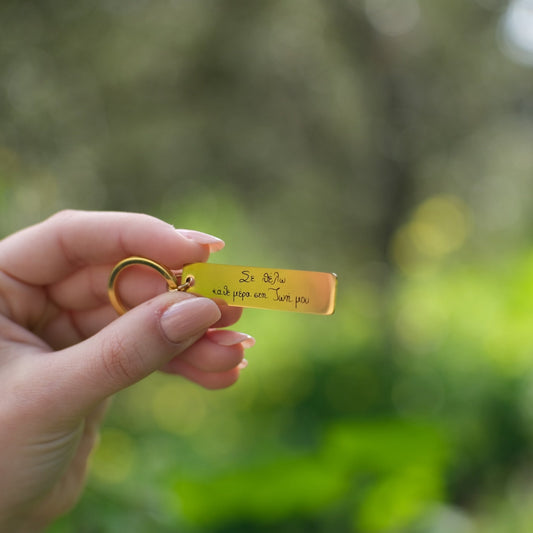 Μπρελόκ με χειρόγραφο μήνυμα