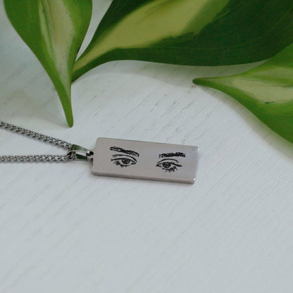 Κολιέ με αποτύπωση μάτια