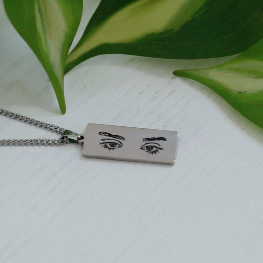 Κολιέ με αποτύπωση μάτια