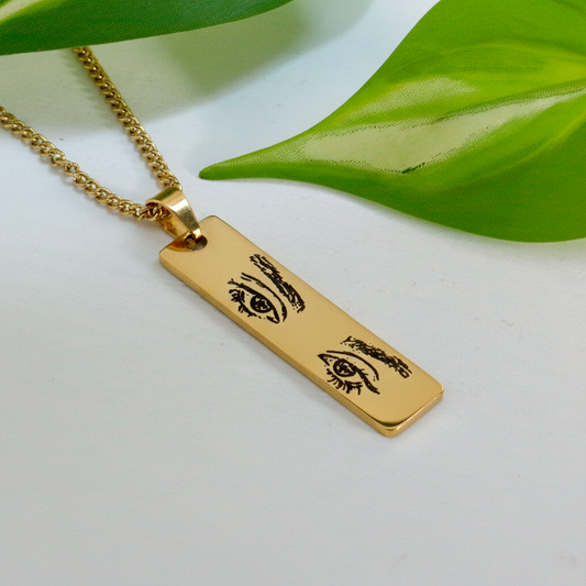 Κολιέ με αποτύπωση μάτια